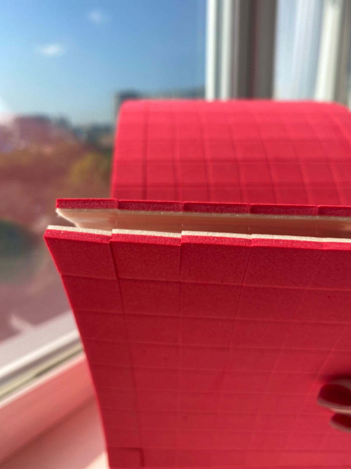 EVA  18 мм х 18 мм х 3 мм + 2 мм пена  вакуумная прокладка