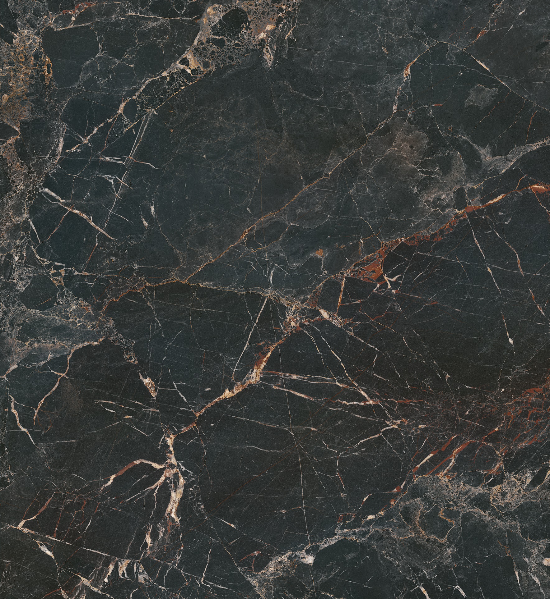 Стеновая панель Мрамор Марквина Черный №C508 CR Кроношпан 3050*600/6мм